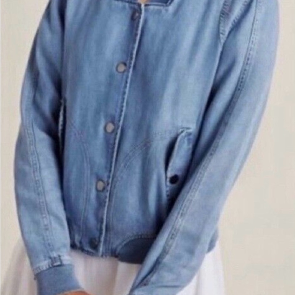 Anthropologie Denim bomber  Jacket